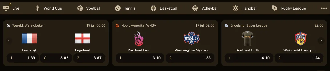 AmunBet sportweddenschappen met live-odds voor voetbal, WNBA en Super League